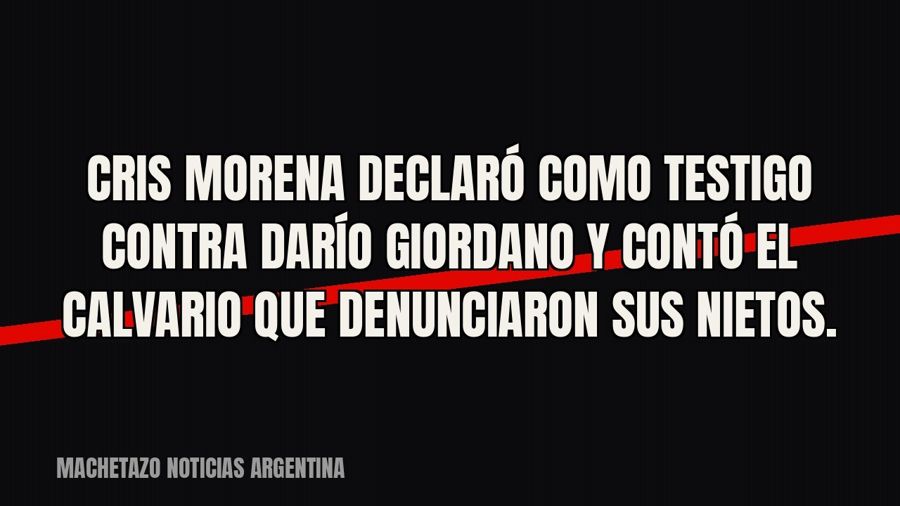Cris Morena declaró como testigo contra Darío Giordano y contó el calvario que denunciaron sus nietos.