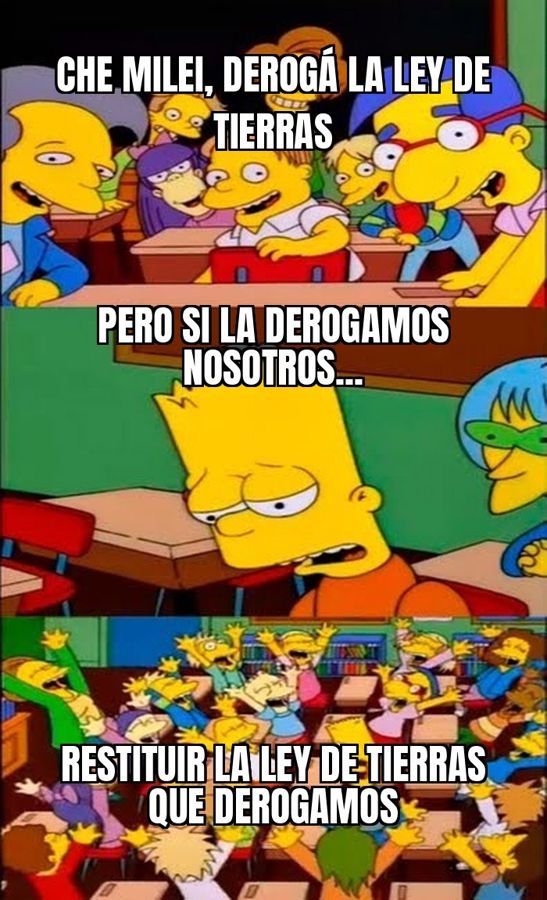LLA devuelve la Ley de Tierras del peronismo que Milei había derogado, para blindar su DNU.