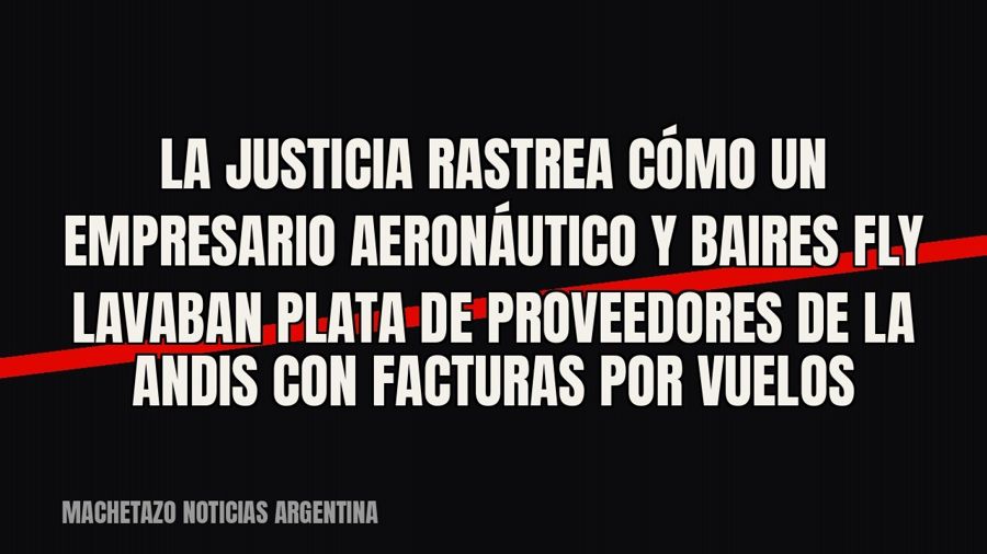 La Justicia rastrea cómo un empresario aeronáutico y Baires Fly lavaban plata de proveedores de la ANDIS con…