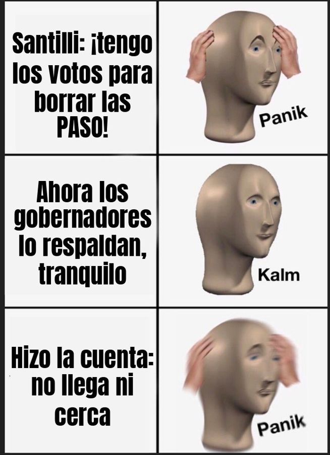 Santilli juraba tener los votos para borrar las PASO en el Senado, pero hizo la cuenta y no llega ni cerca