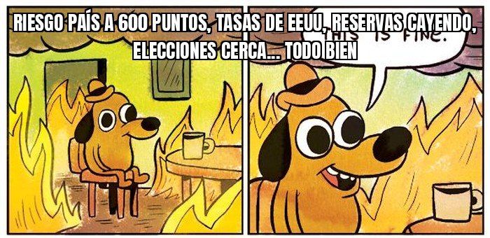 El riesgo país argentino vuelve a 600 puntos, un nivel que no se veía desde abril.