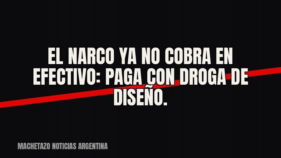 El narco ya no cobra en efectivo: paga con droga de diseño.
