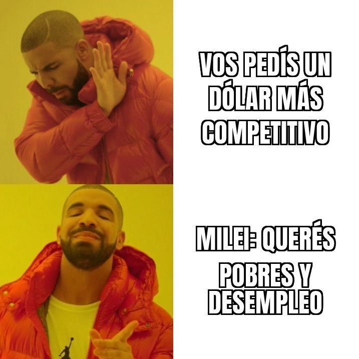 quot;Quienes piden un dólar más caro quieren gente pobre y menos empleo", dijo Milei.