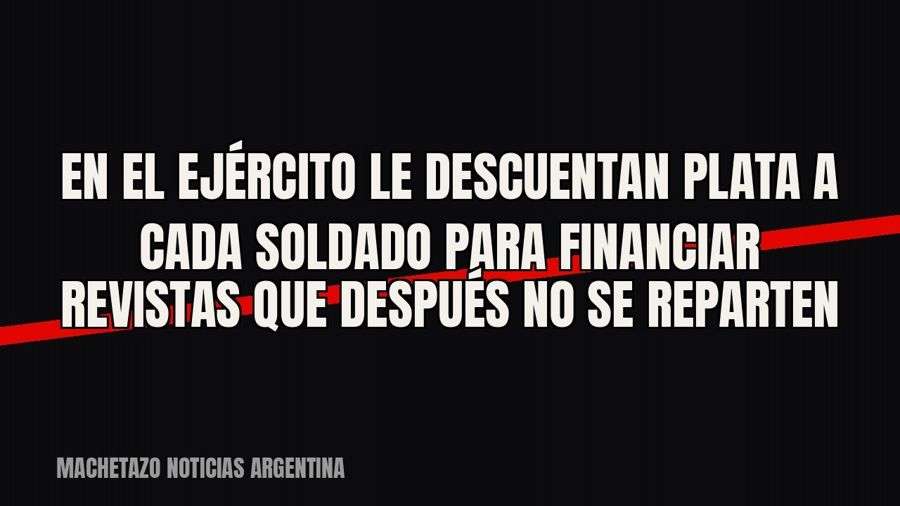 En el Ejército le descuentan plata a cada soldado para financiar revistas que después no se reparten