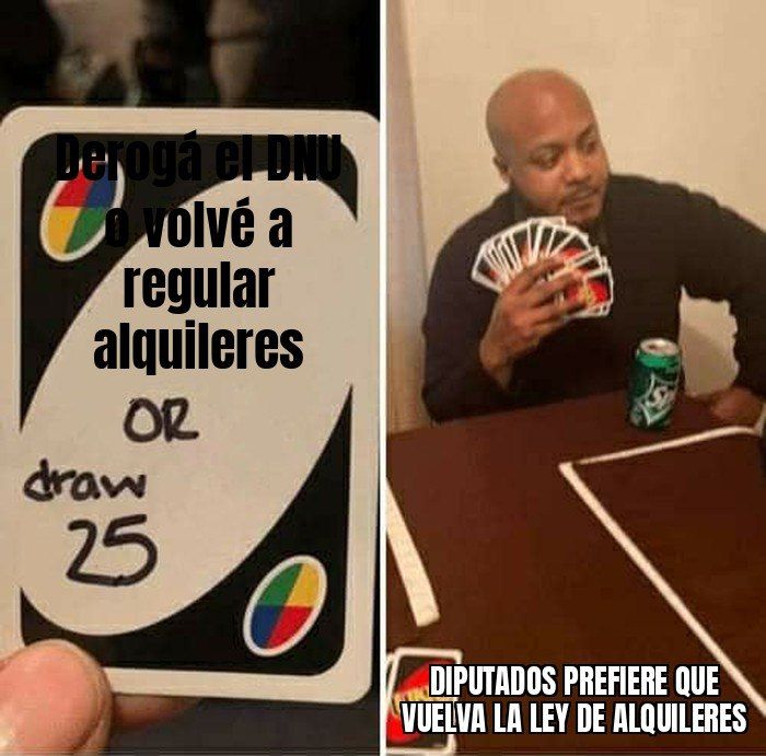 Si Diputados tumba el DNU 70/23 el 15 de octubre, vuelven la Ley de Alquileres, los controles de precios y…