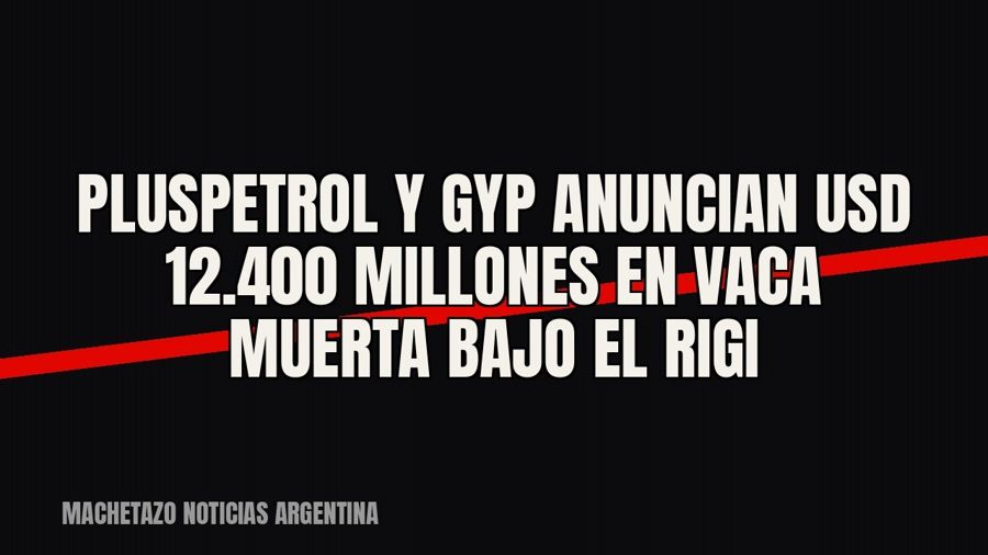 Pluspetrol y GyP anuncian USD 12.400 millones en Vaca Muerta bajo el RIGI