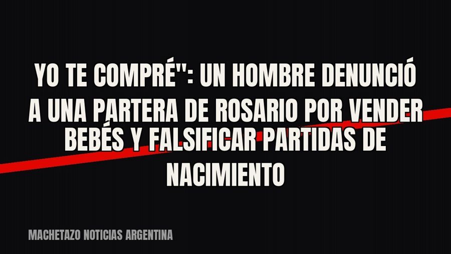 quot;Yo te compré": un hombre denunció a una partera de Rosario por vender bebés y falsificar partidas…