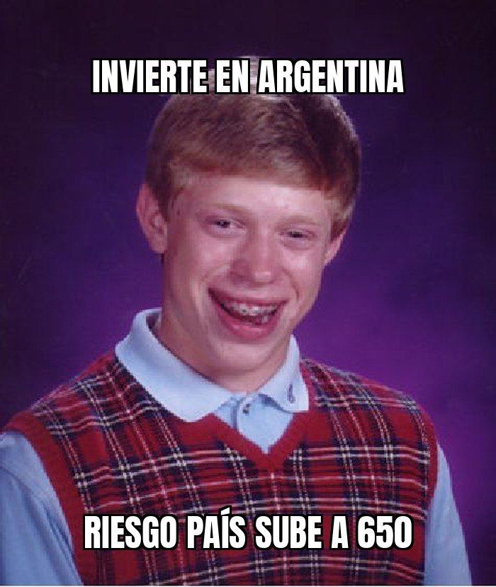 El riesgo país vuelve a subir y llega a 650 puntos, el nivel más alto en 11 meses.