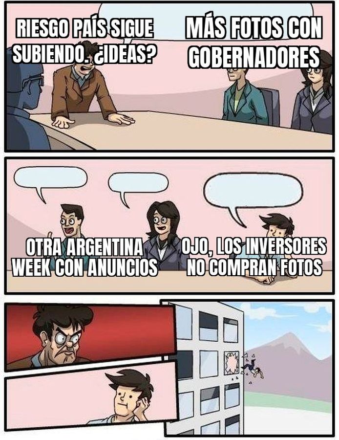 Cierra la Argentina Week: tres días de anuncios y gobernadores posando, mientras el riesgo país sigue subiendo