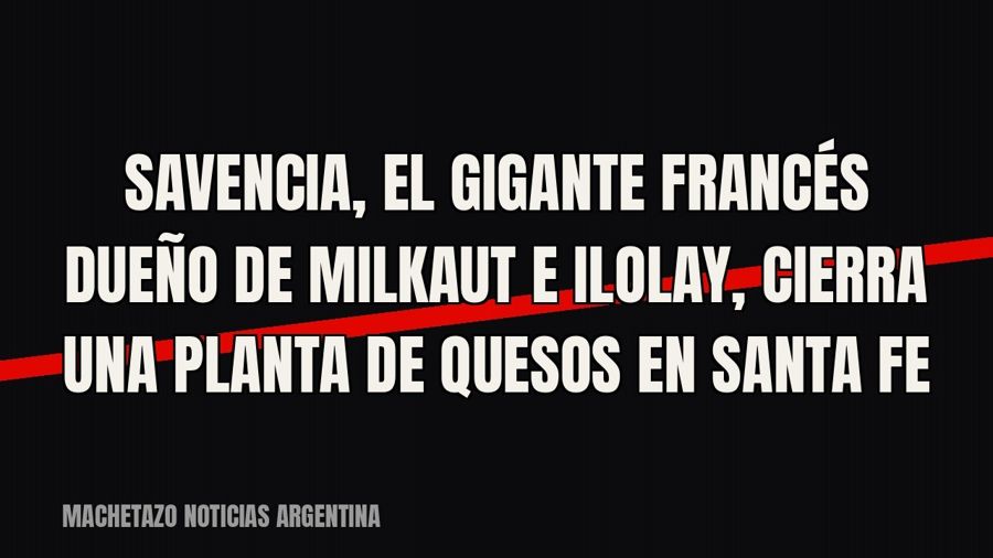 Savencia, el gigante francés dueño de Milkaut e Ilolay, cierra una planta de quesos en Santa Fe