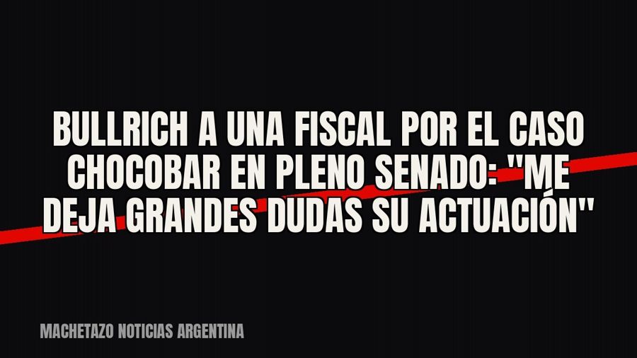 Bullrich a una fiscal por el caso Chocobar en pleno Senado: "Me deja grandes dudas su actuación"