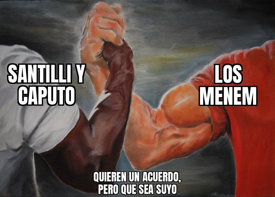Santilli y Caputo quieren cerrar con los gobernadores en octubre, pero los Menem les frenan el paso