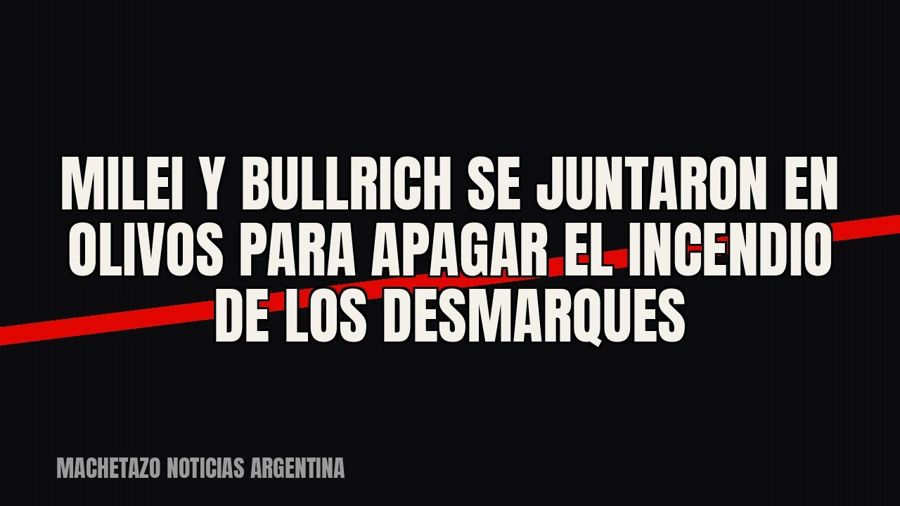 Milei y Bullrich se juntaron en Olivos para apagar el incendio de los desmarques