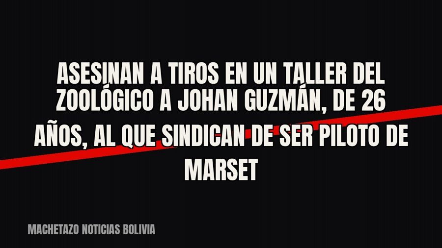 Asesinan a tiros en un taller del Zoológico a Johan Guzmán, de 26 años, al que sindican de ser piloto de…