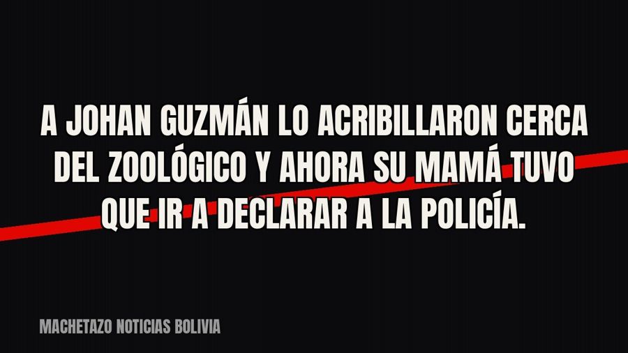 A Johan Guzmán lo acribillaron cerca del Zoológico y ahora su mamá tuvo que ir a declarar a la Policía.