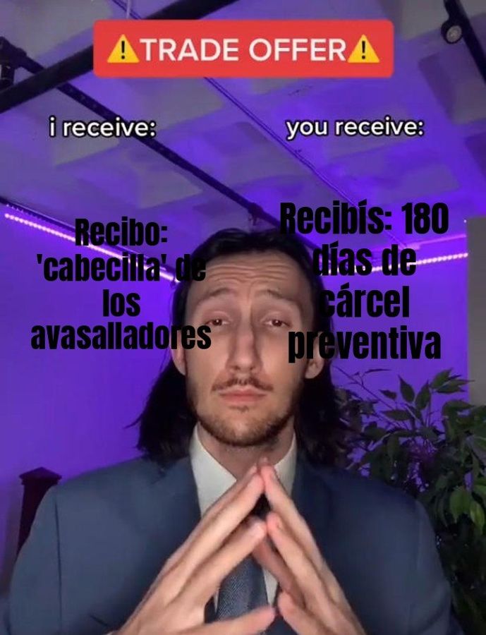 Vicente Ollisco, señalado como "cabecilla" de los avasalladores en el norte cruceño, se va 180 días…