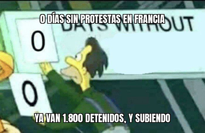 Francia: más de 1.800 detenidos en las protestas, y el que lo dice es el propio ministro del Interior