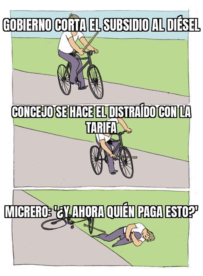Micreros de Santa Cruz salen a las calles: no piensan cobrar el pasaje al precio que les cayó de arriba.