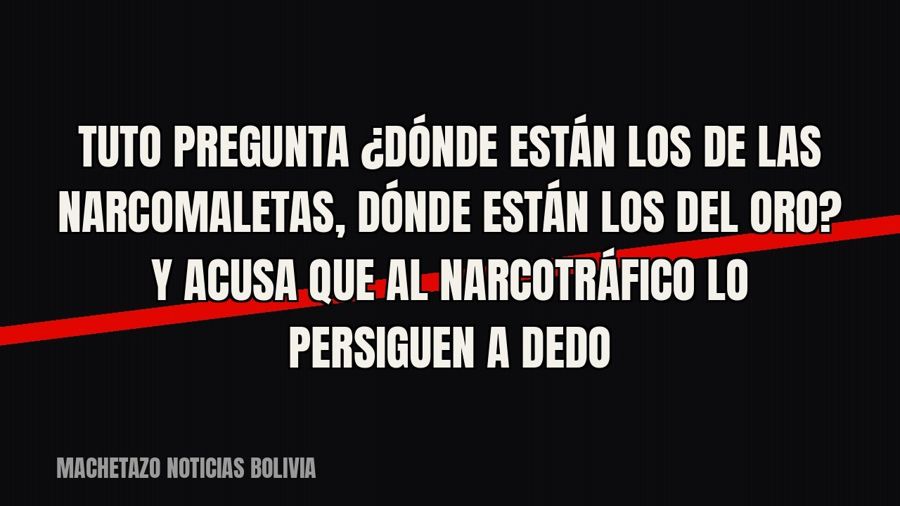 Tuto pregunta «¿dónde están los de las narcomaletas, dónde están los del oro?» y acusa que al narcotráfico lo…