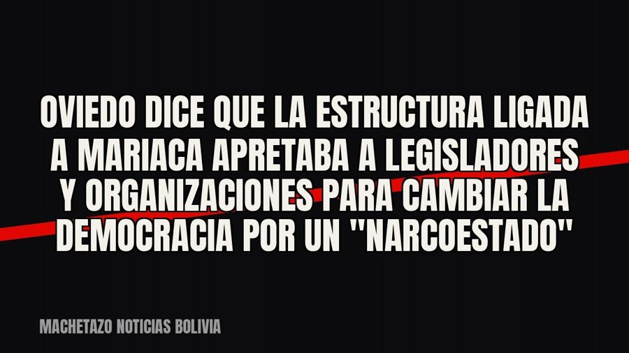 Oviedo dice que la estructura ligada a Mariaca apretaba a legisladores y organizaciones para cambiar la…