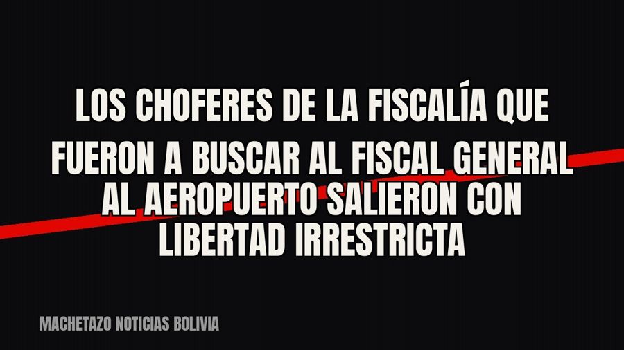 Los choferes de la Fiscalía que fueron a buscar al fiscal general al aeropuerto salieron con libertad…