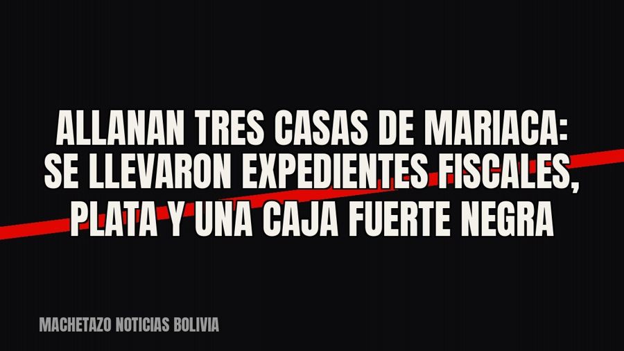 Allanan tres casas de Mariaca: se llevaron expedientes fiscales, plata y una caja fuerte negra