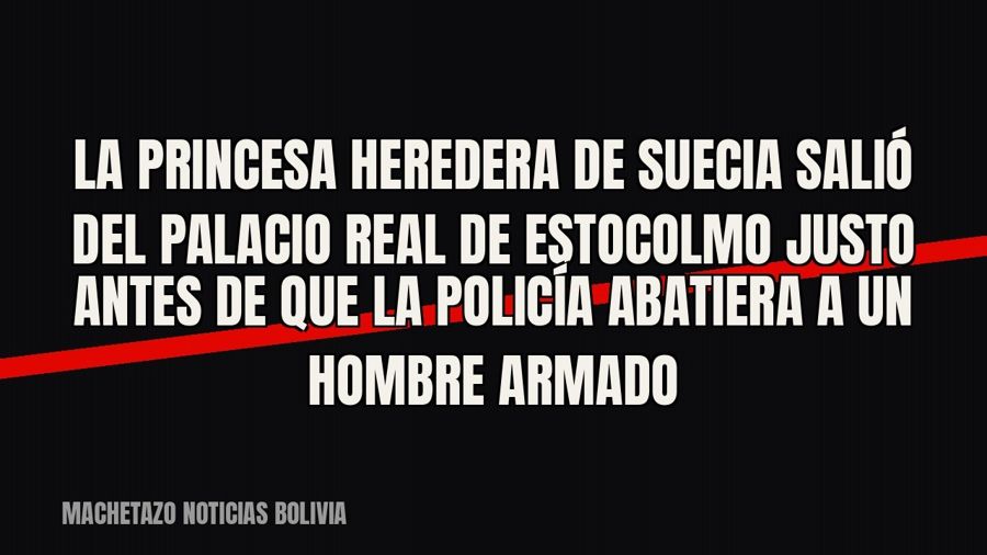 La princesa heredera de Suecia salió del Palacio Real de Estocolmo justo antes de que la policía abatiera a…