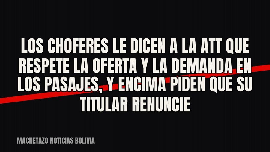 Los choferes le dicen a la ATT que respete la oferta y la demanda en los pasajes, y encima piden que su…