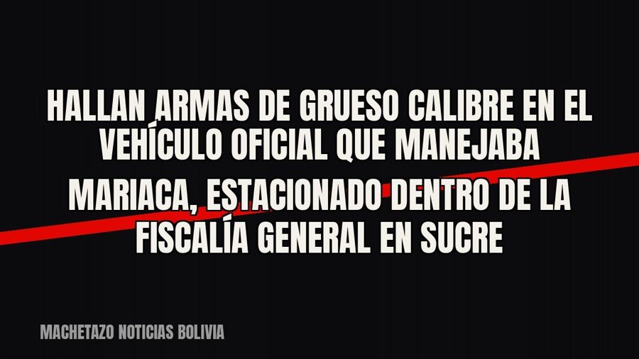 Hallan armas de grueso calibre en el vehículo oficial que manejaba Mariaca, estacionado dentro de la Fiscalía…