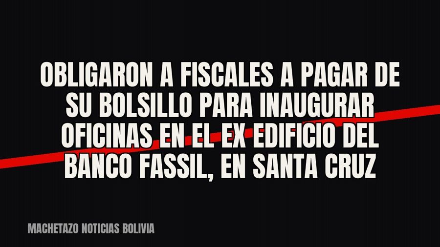 Obligaron a fiscales a pagar de su bolsillo para inaugurar oficinas en el ex edificio del Banco Fassil, en…