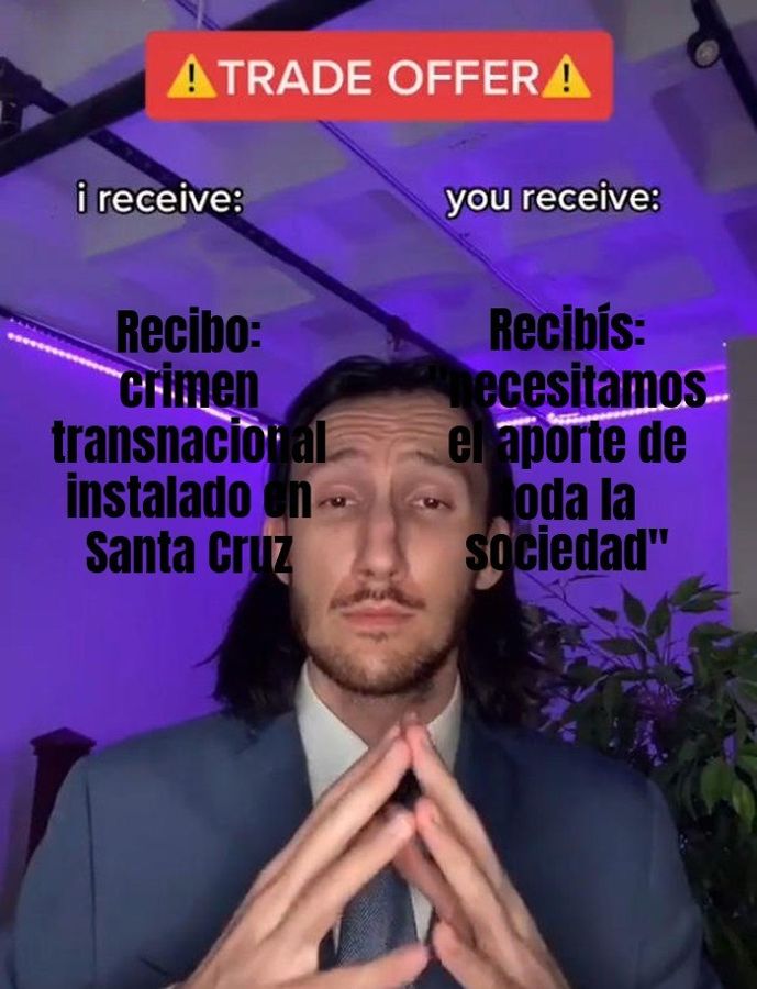 Gobierno admite que en Santa Cruz ya se instaló el crimen transnacional
