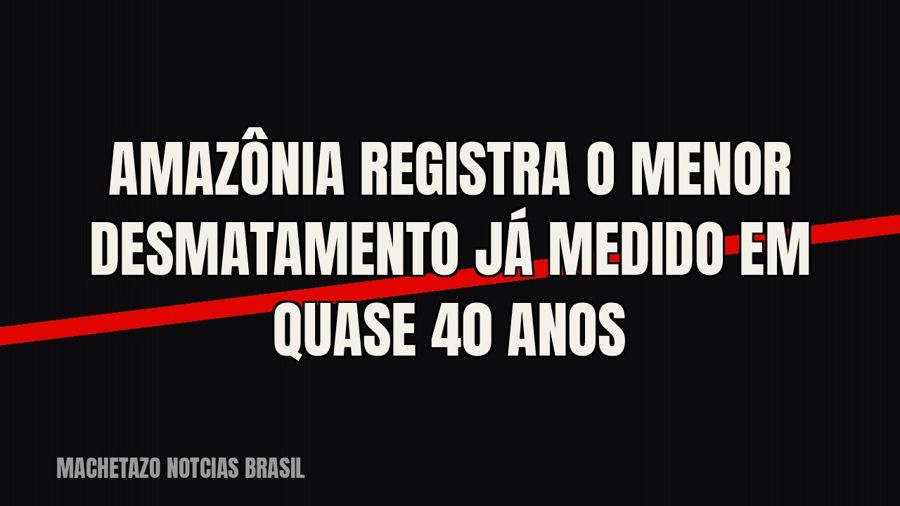 Amazônia registra o menor desmatamento já medido em quase 40 anos