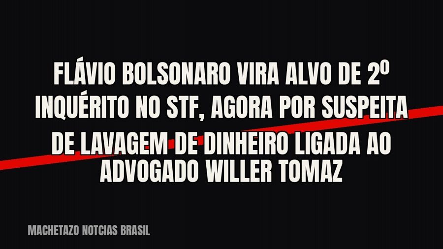 Flávio Bolsonaro vira alvo de 2º inquérito no STF, agora por suspeita de lavagem de dinheiro ligada ao…