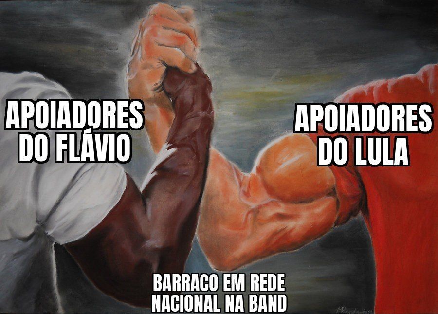 Flávio e Lula se enfrentam no primeiro debate, depois de os apoiadores dos dois lotarem as ruas