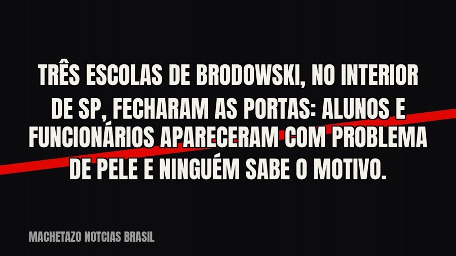 Três escolas de Brodowski, no interior de SP, fecharam as portas: alunos e funcionários apareceram com…