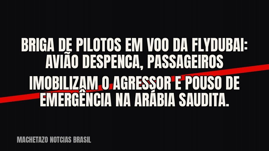Briga de pilotos em voo da Flydubai: avião despenca, passageiros imobilizam o agressor e pouso de emergência…