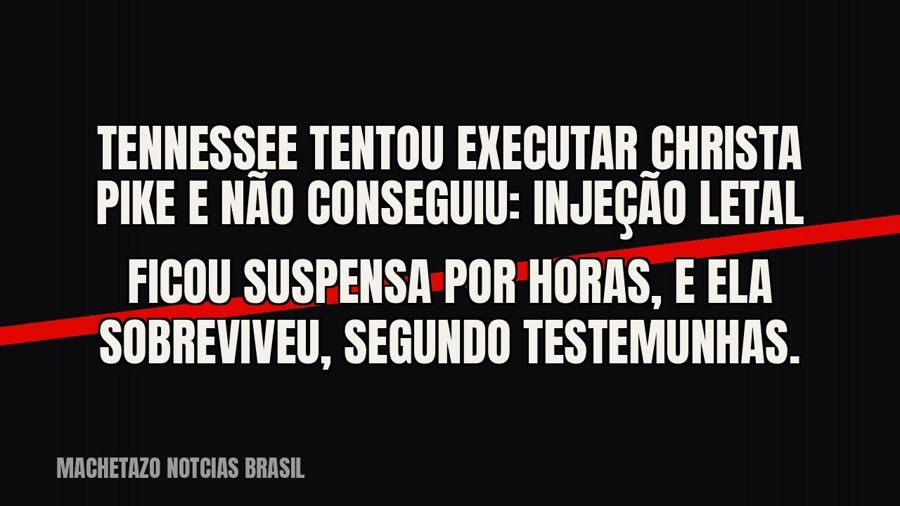 Tennessee tentou executar Christa Pike e não conseguiu: injeção letal ficou suspensa por horas, e ela…