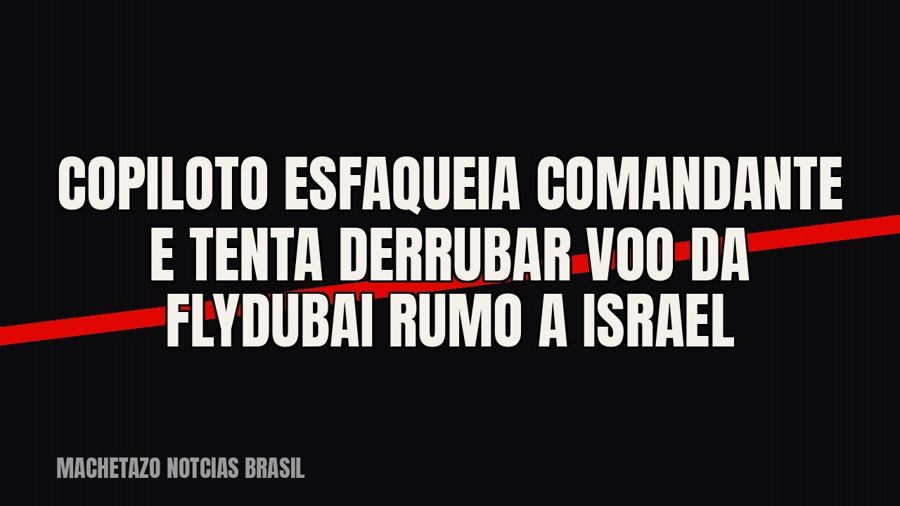 Copiloto esfaqueia comandante e tenta derrubar voo da Flydubai rumo a Israel