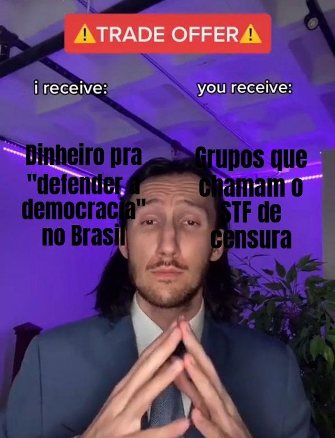 Governo Trump bancou com US$ 1 milhão grupos que acusam o STF de "censura" no Brasil