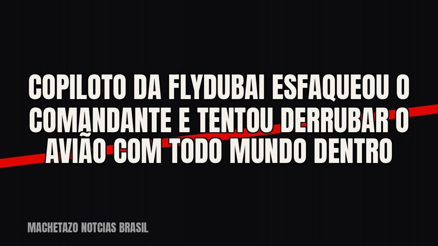 Copiloto da FlyDubai esfaqueou o comandante e tentou derrubar o avião com todo mundo dentro
