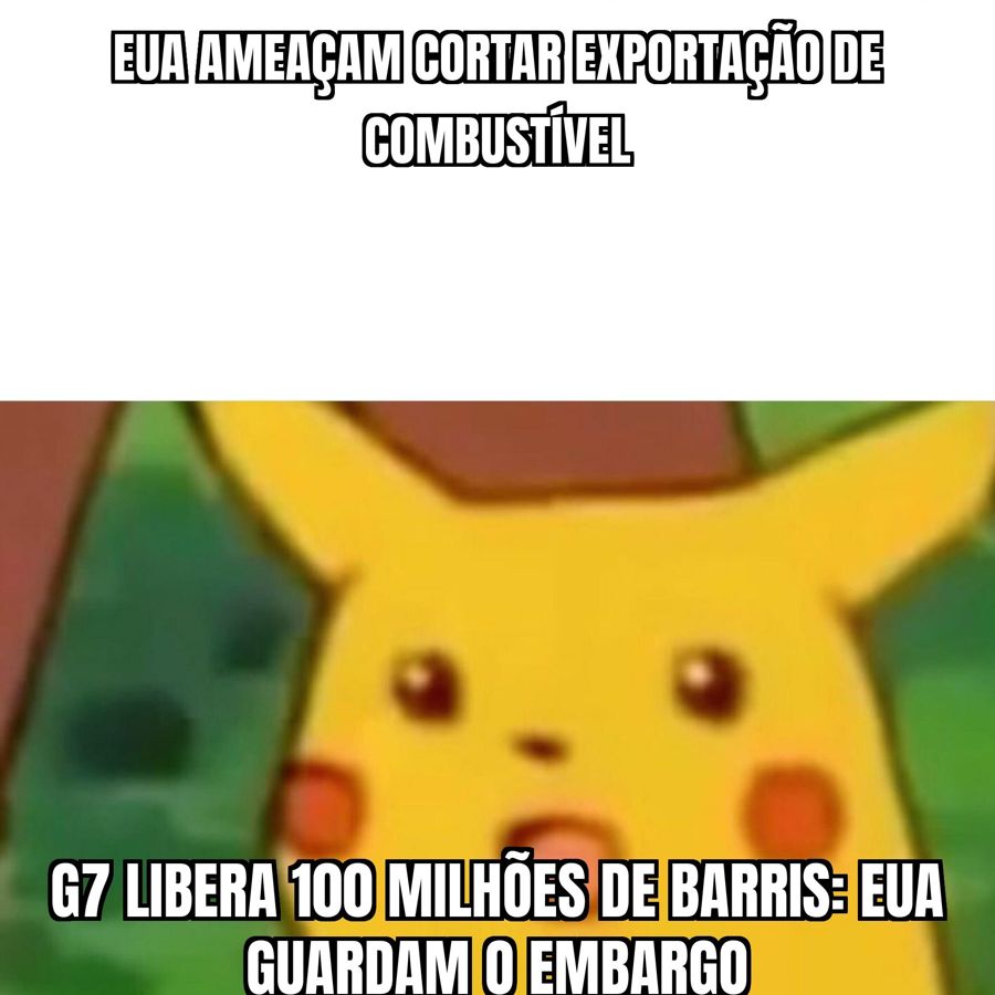 EUA ameaçam cortar exportação de combustíveis, levam um acordo do G7 na cara e voltam atrás