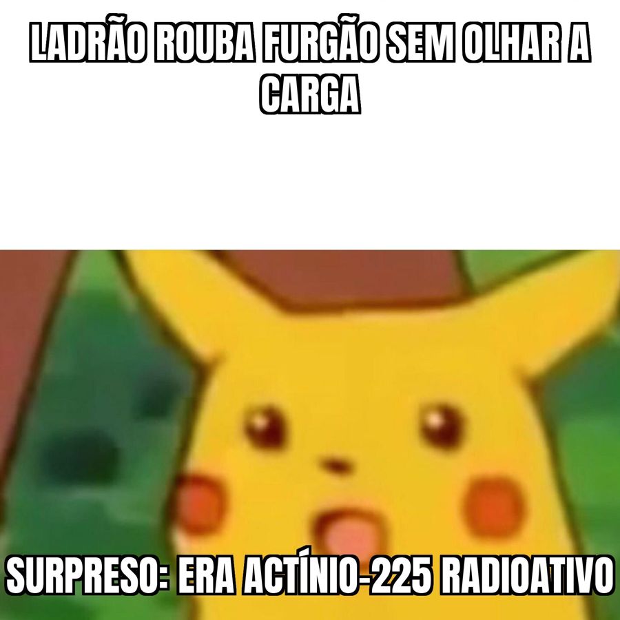Furgão com Actínio-225, material radioativo usado em tratamentos médicos, foi roubado em Guarulhos