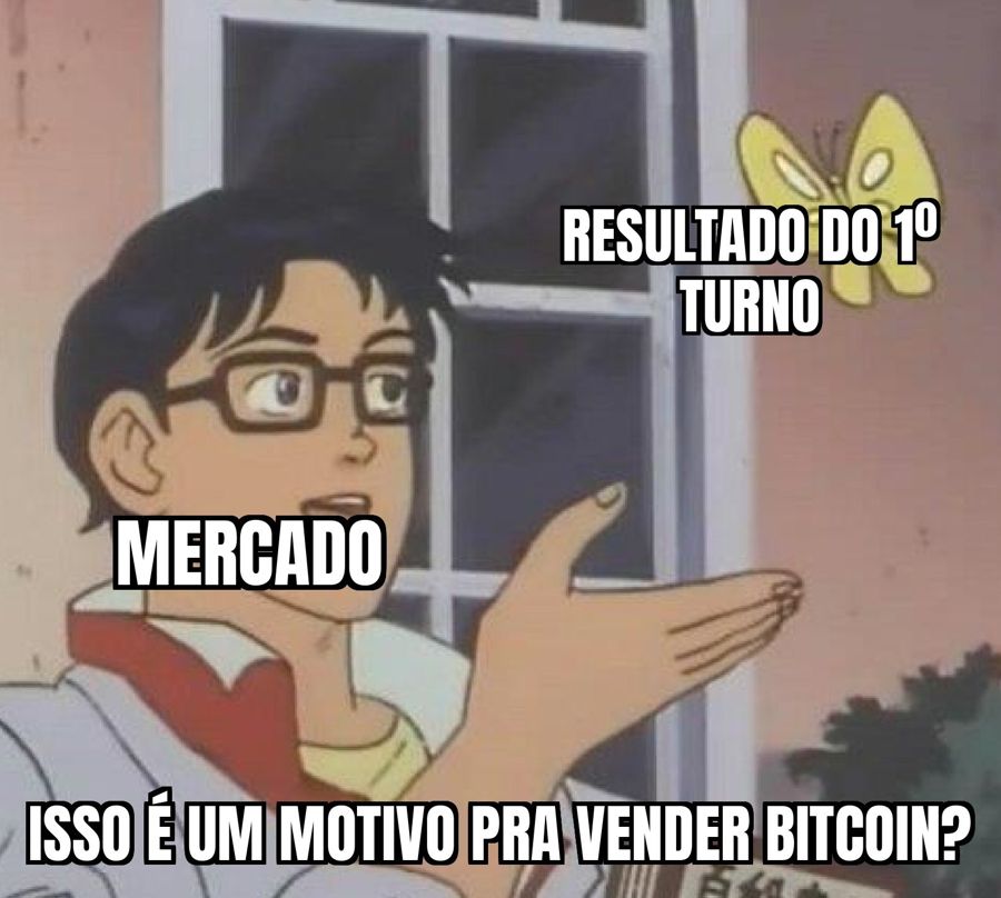 Bitcoin cai 5% no Brasil depois que Flávio Bolsonaro vence o 1º turno