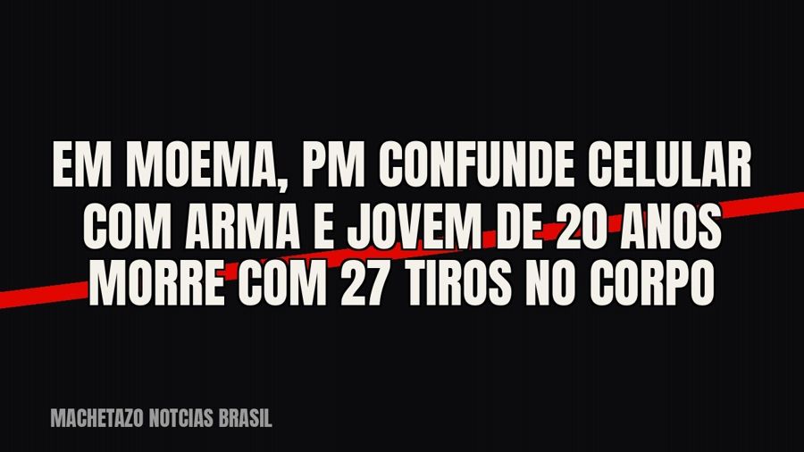 Em Moema, PM confunde celular com arma e jovem de 20 anos morre com 27 tiros no corpo
