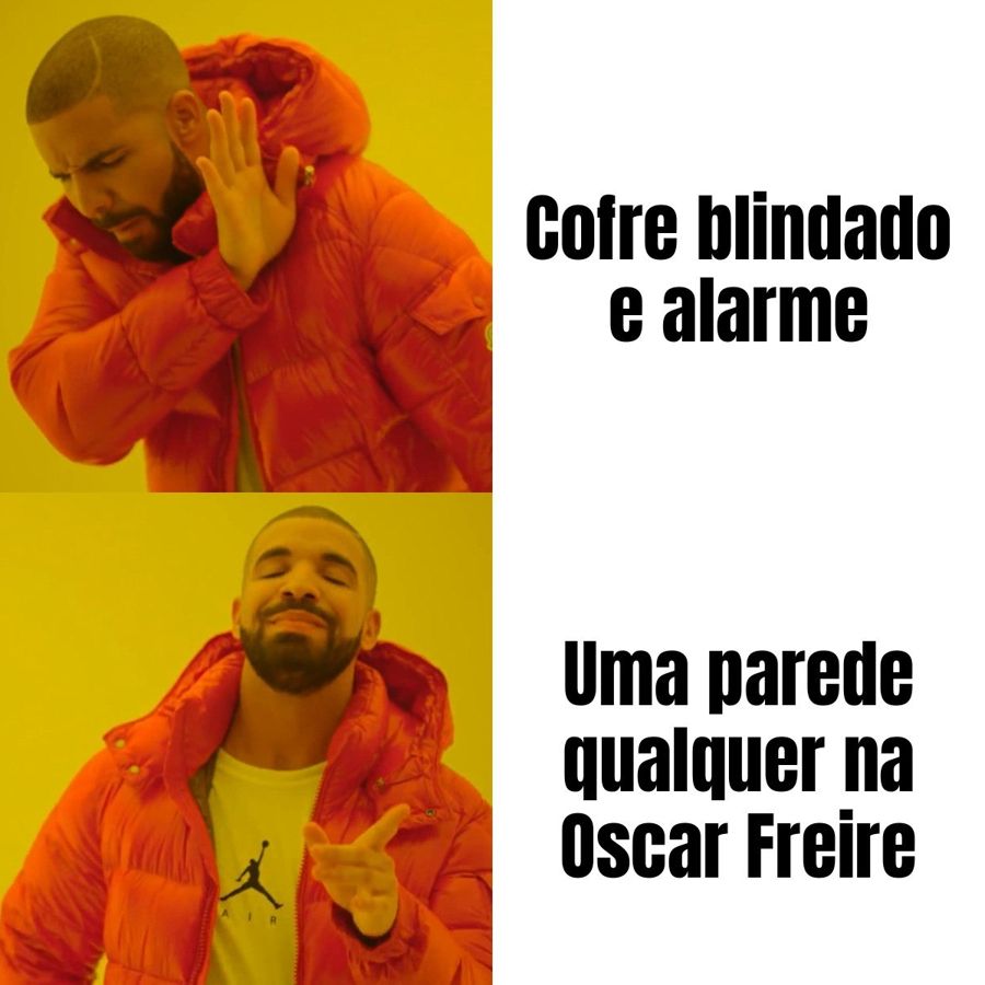 Ladrões abriram buraco na parede e levaram R$ 5 milhões em joias na Oscar Freire, a rua mais chique de SP
