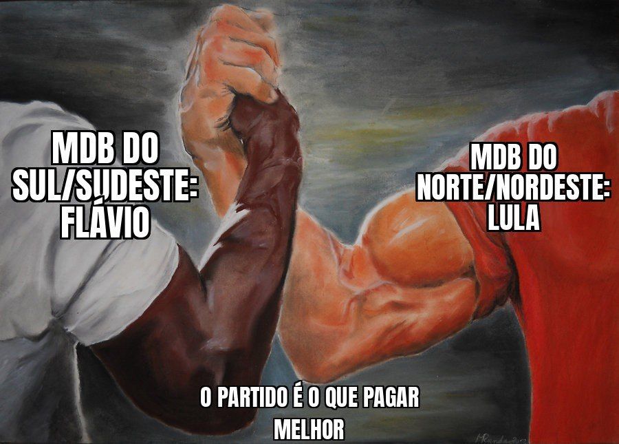 MDB racha na eleição: 10 diretórios do Norte e Nordeste fecham com Lula no 2º turno