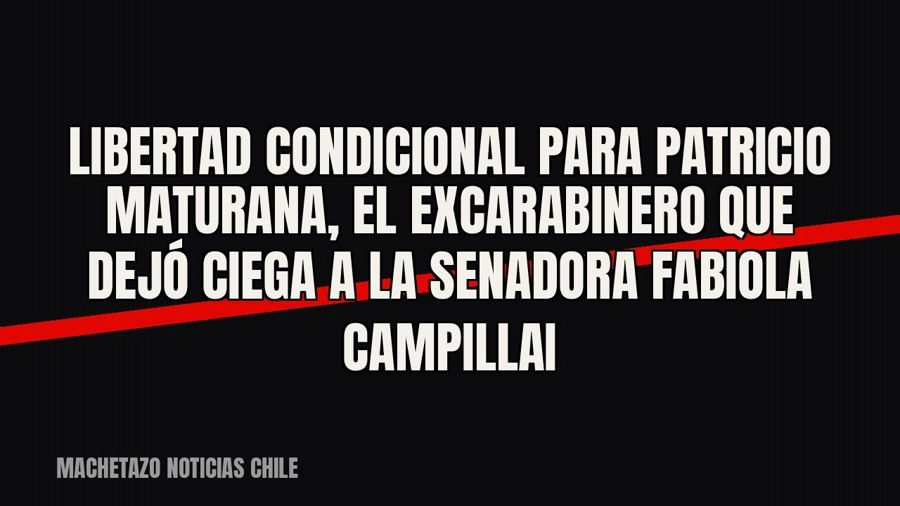 Libertad condicional para Patricio Maturana, el excarabinero que dejó ciega a la senadora Fabiola Campillai