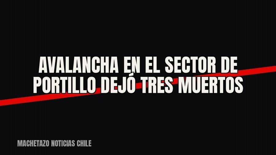 Avalancha en el sector de Portillo dejó tres muertos