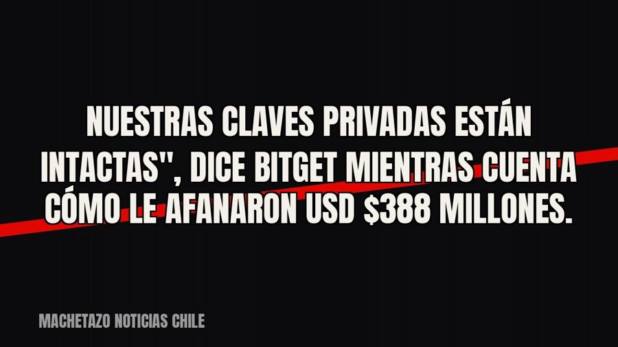 quot;Nuestras claves privadas están intactas", dice Bitget mientras cuenta cómo le afanaron USD $388…