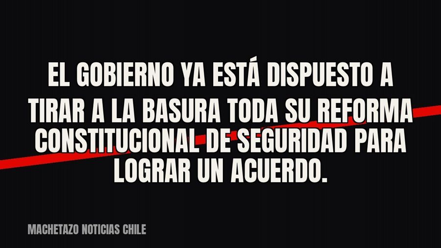 El gobierno ya está dispuesto a tirar a la basura toda su reforma constitucional de seguridad para lograr un…